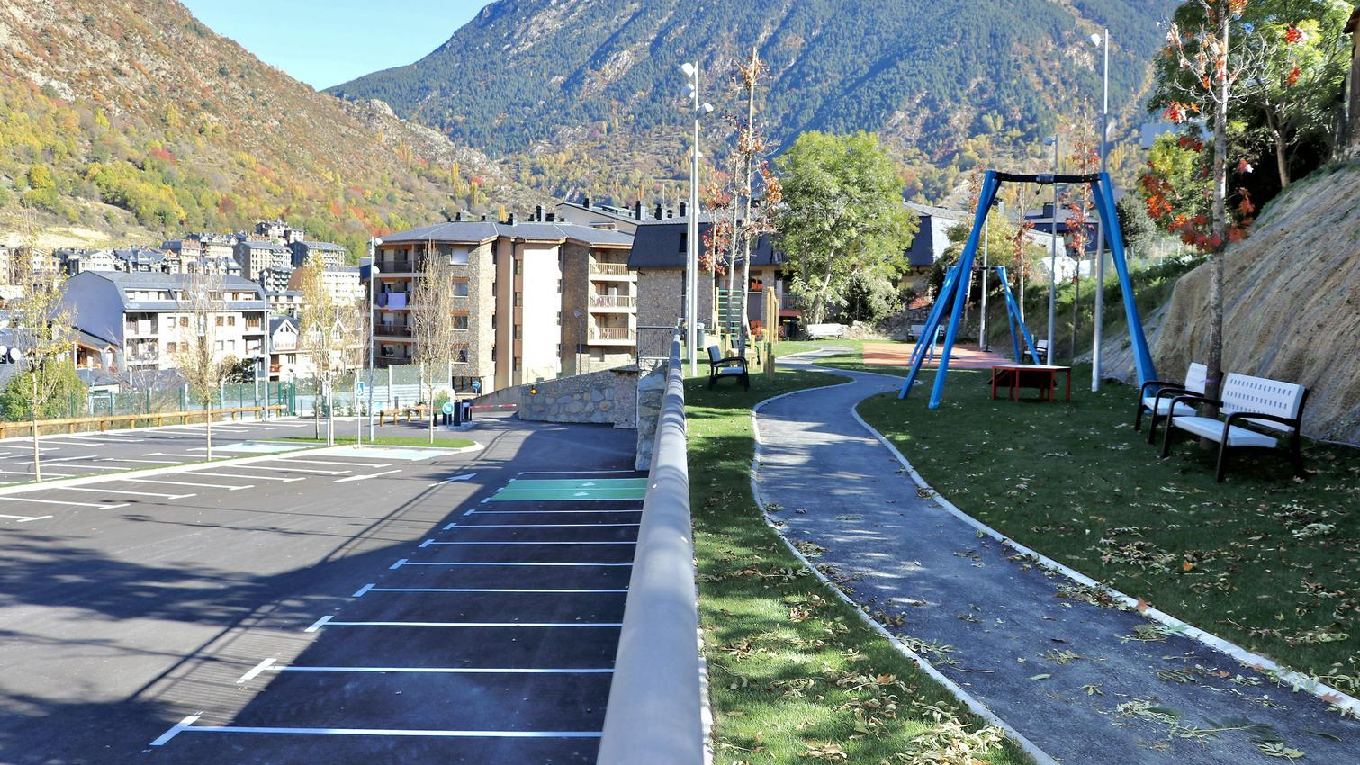 Una zona d'aparcament d'Encamp | Comú d'Encamp