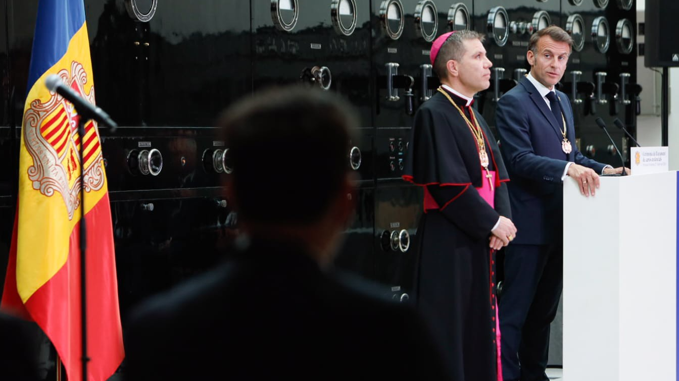 CFSA/CEsteve | Els coprínceps d'Andorra, Macron i Serrano-Pentinat