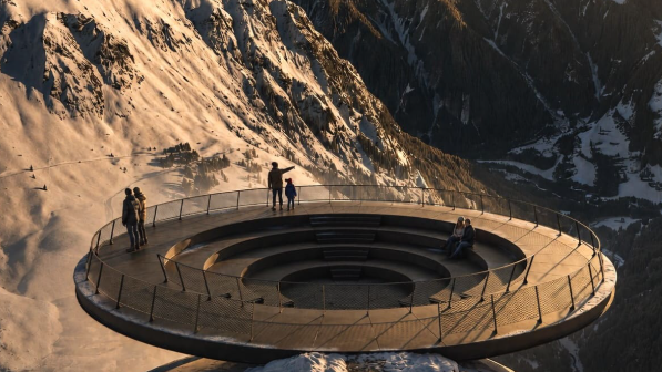 Mirador astronòmic a la zona de l’Alt de la Capa, a Arinsal.