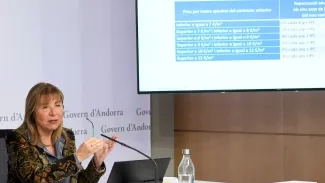 Marsol en la presentació del projecte de desintervenció dels lloguers