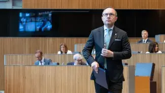 El cap de Govern, Xavier Espot al Debat d’Orientació Política 