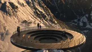 Mirador astronòmic a la zona de l’Alt de la Capa, a Arinsal.