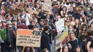 Una manifestació a Foix ha afectat aquest dissabte la circulació per la RN20